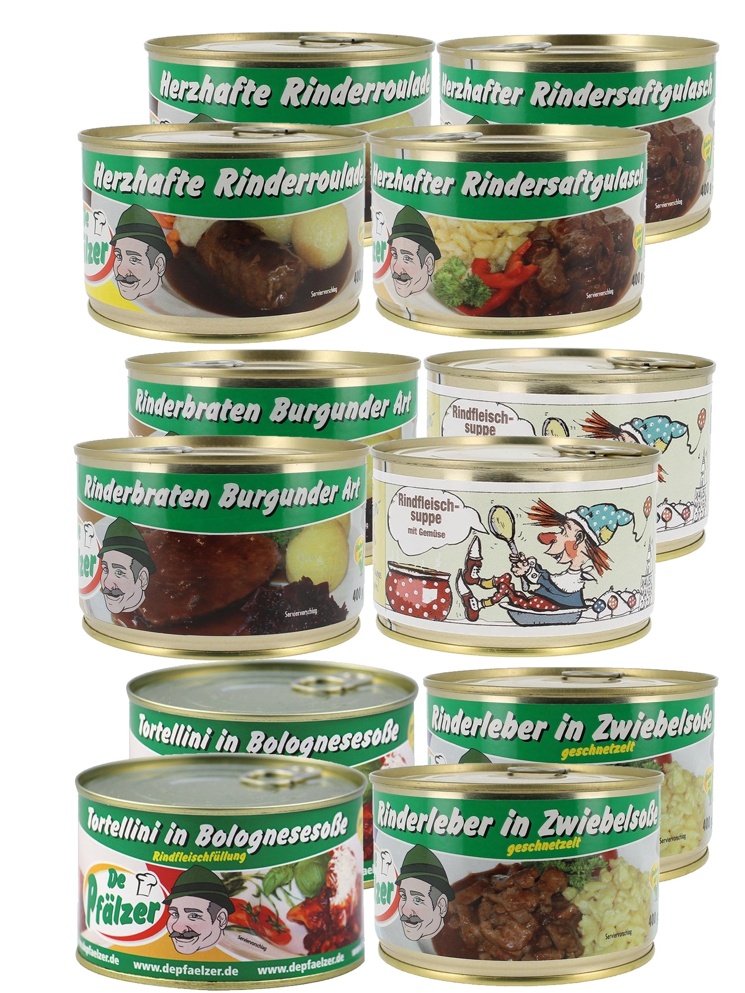 Pfälzer Spezialitäten Probierpaket  Rind - ToRo Dosen -