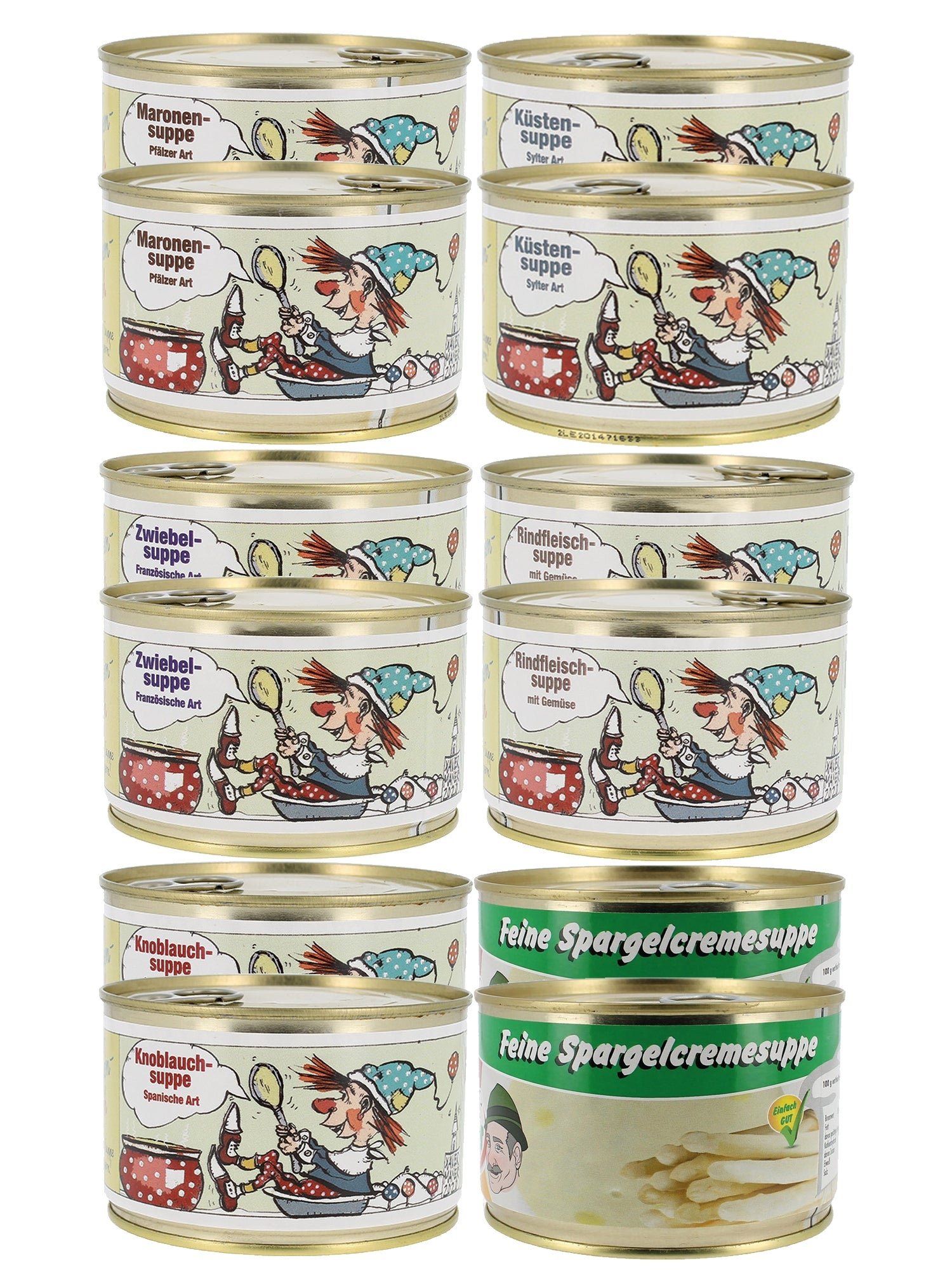 Pfälzer Spezialitäten Probierpaket  Suppen II - ToRo Dosen -