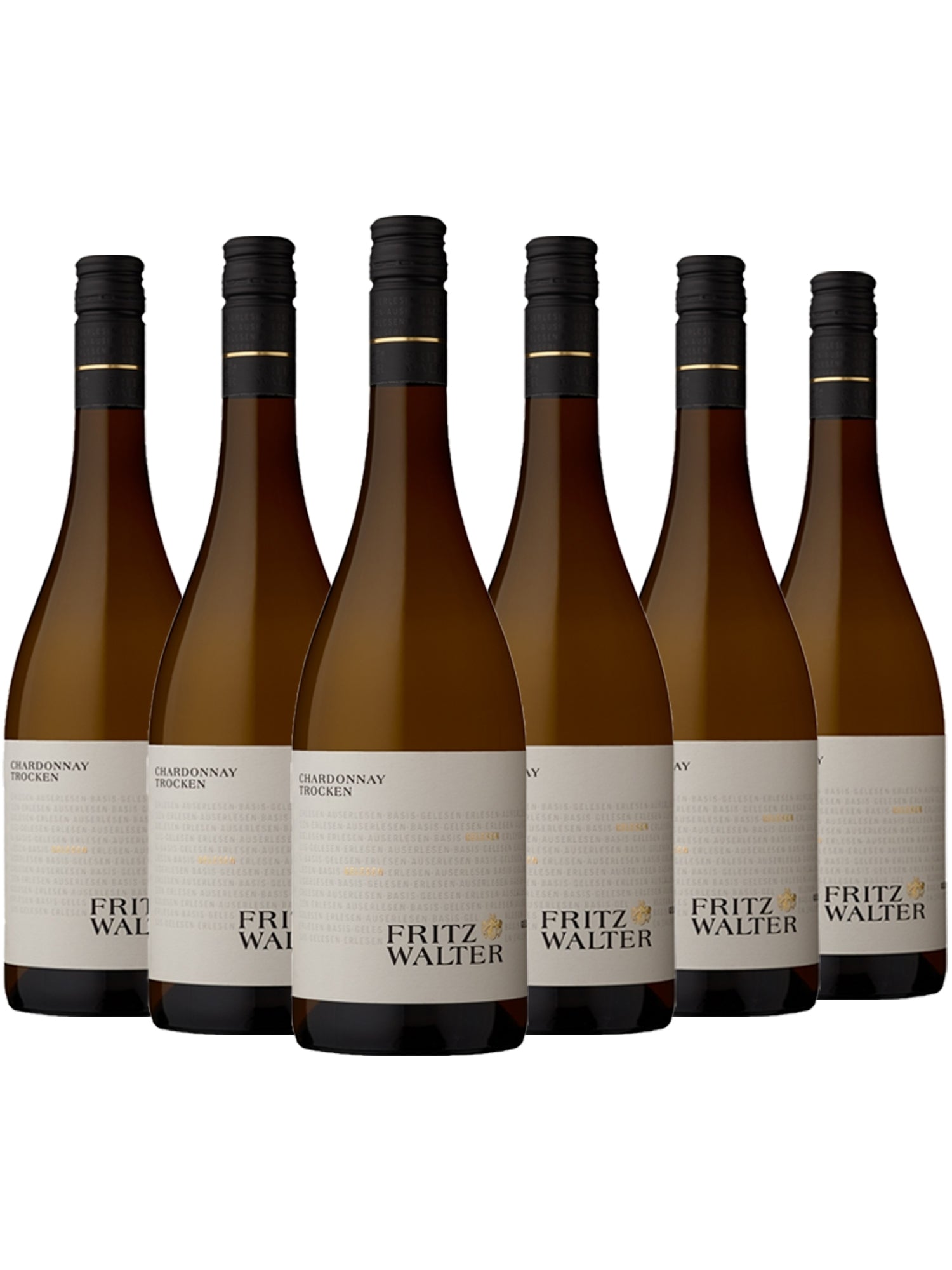 6 Flaschen Chardonnay - Gelesen - Fritz Walter