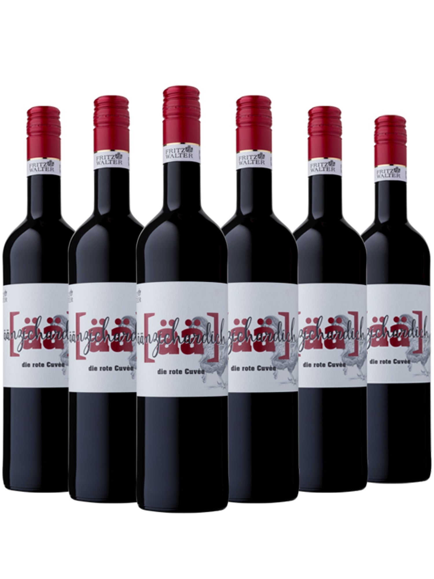 Rotwein Cuvée Äänzichardich - Fritz Walter - Gelesen