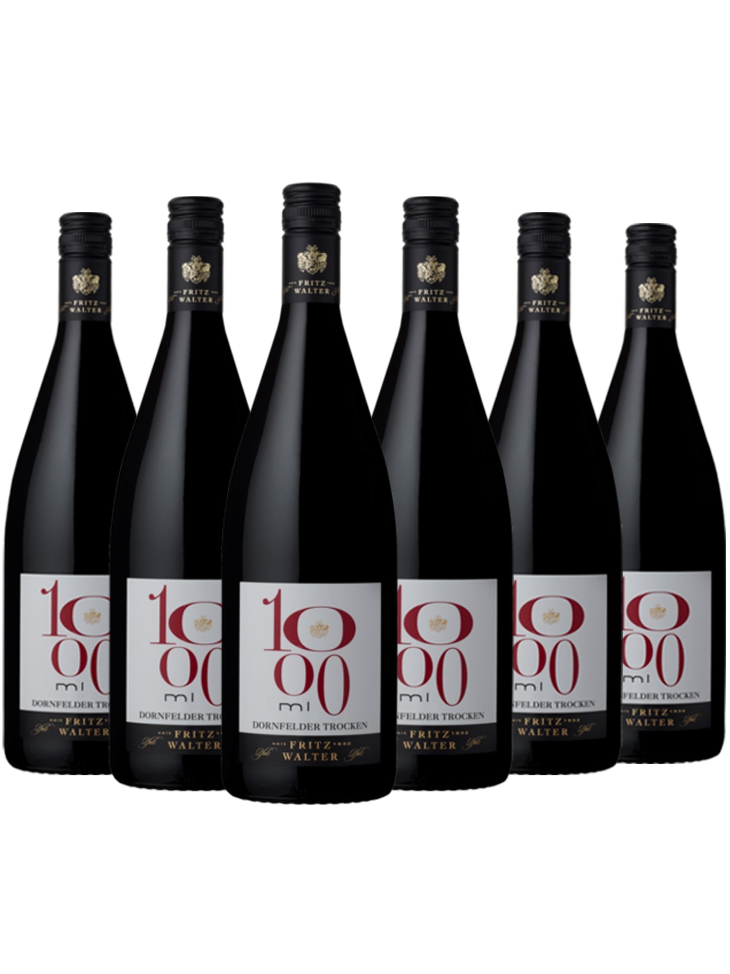 6 Flaschen Dornfelder trocken - Basis Linie - Fritz Walter
