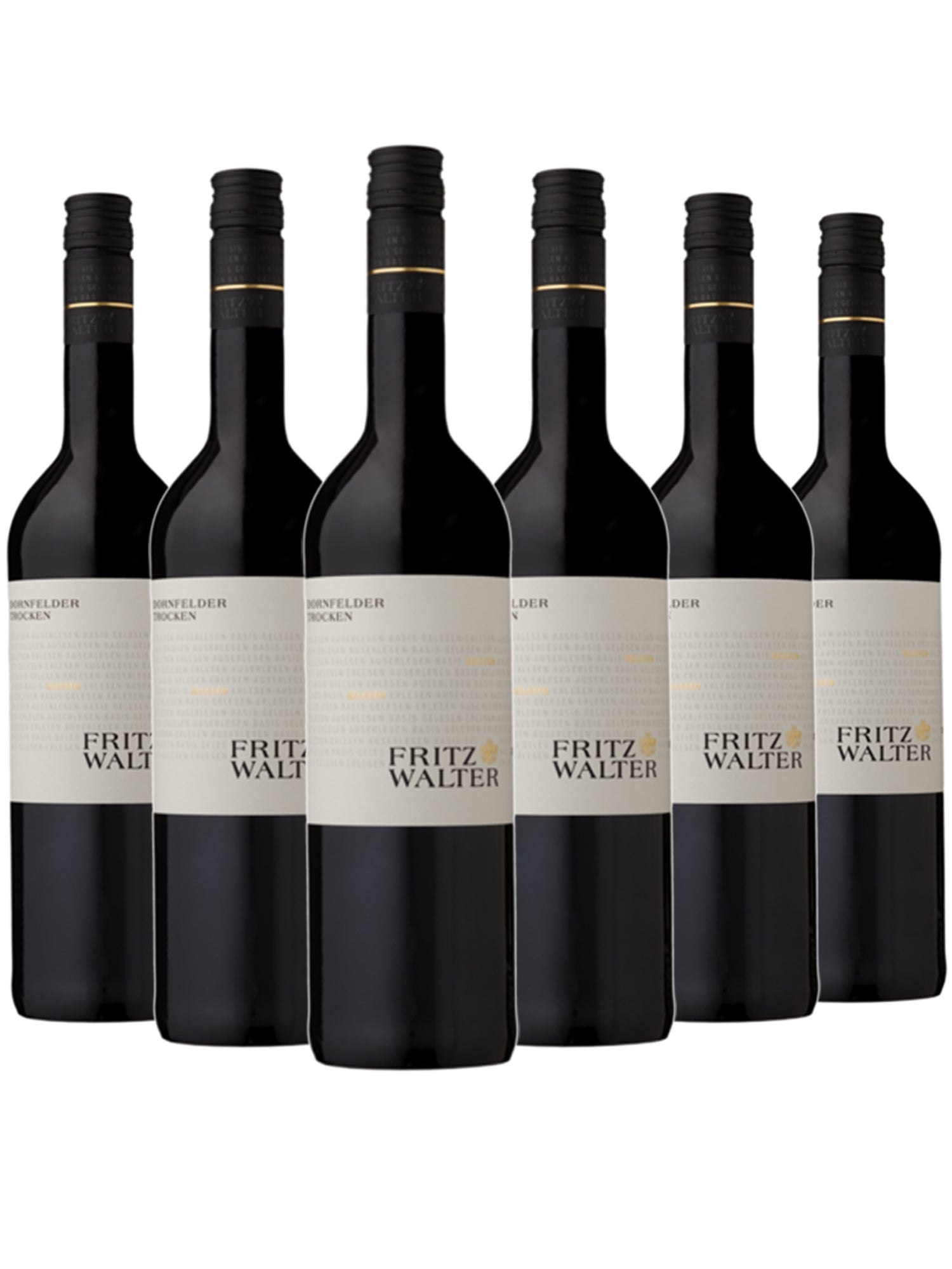 6 Flaschen Dornfelder trocken - Gelesen - Fritz Walter -