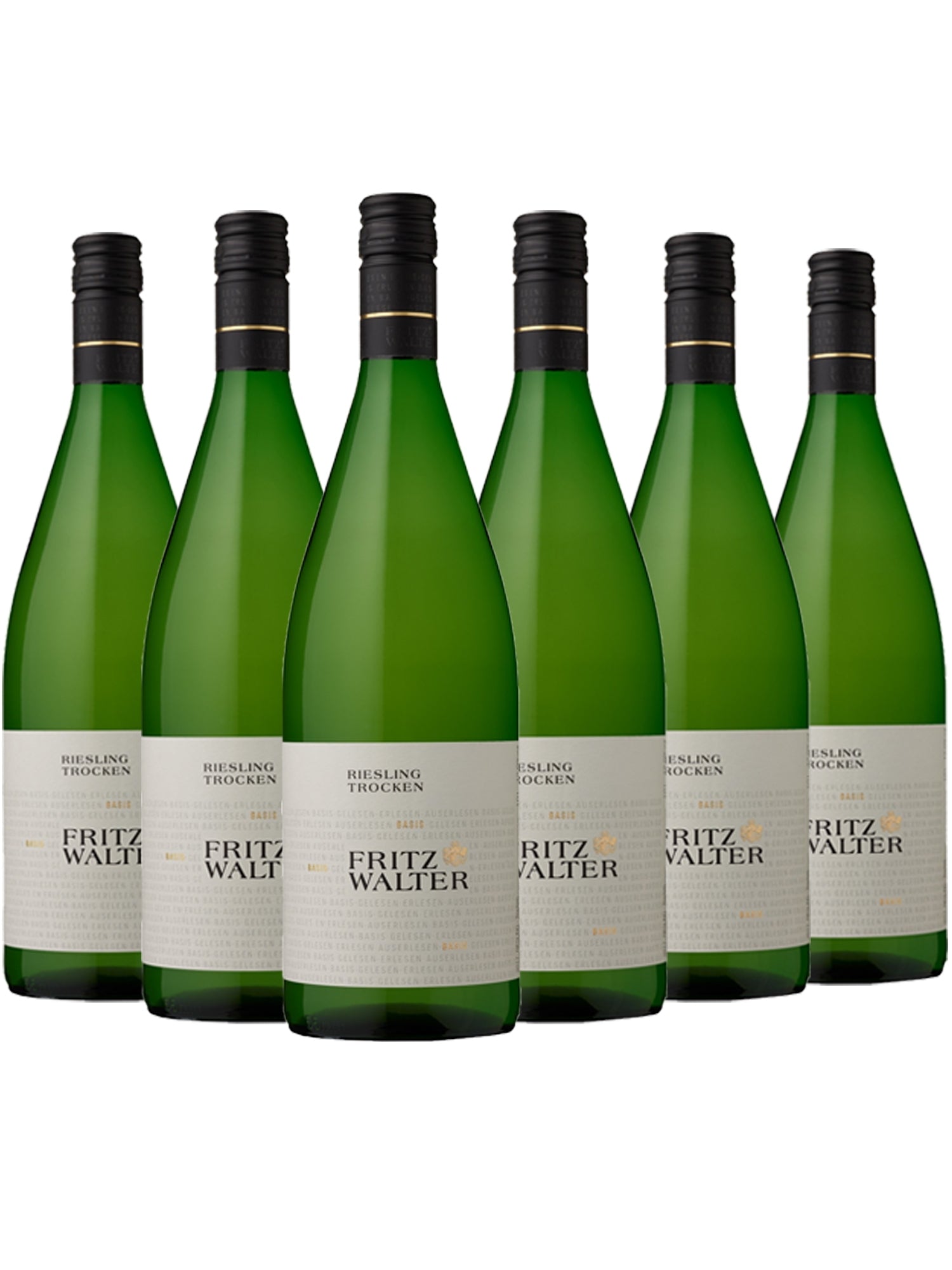 6 Flaschen Riesling trocken - Basis Linie - Fritz Walter 