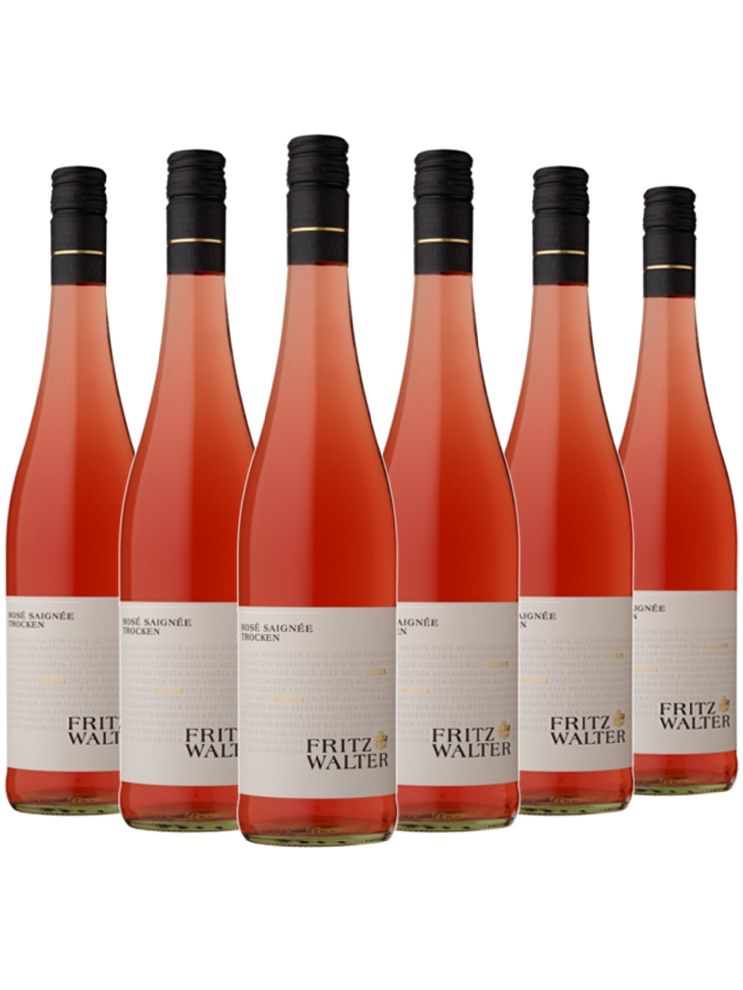 6 Flaschen Rosé Saignée - Gelesen - Fritz Walter - 