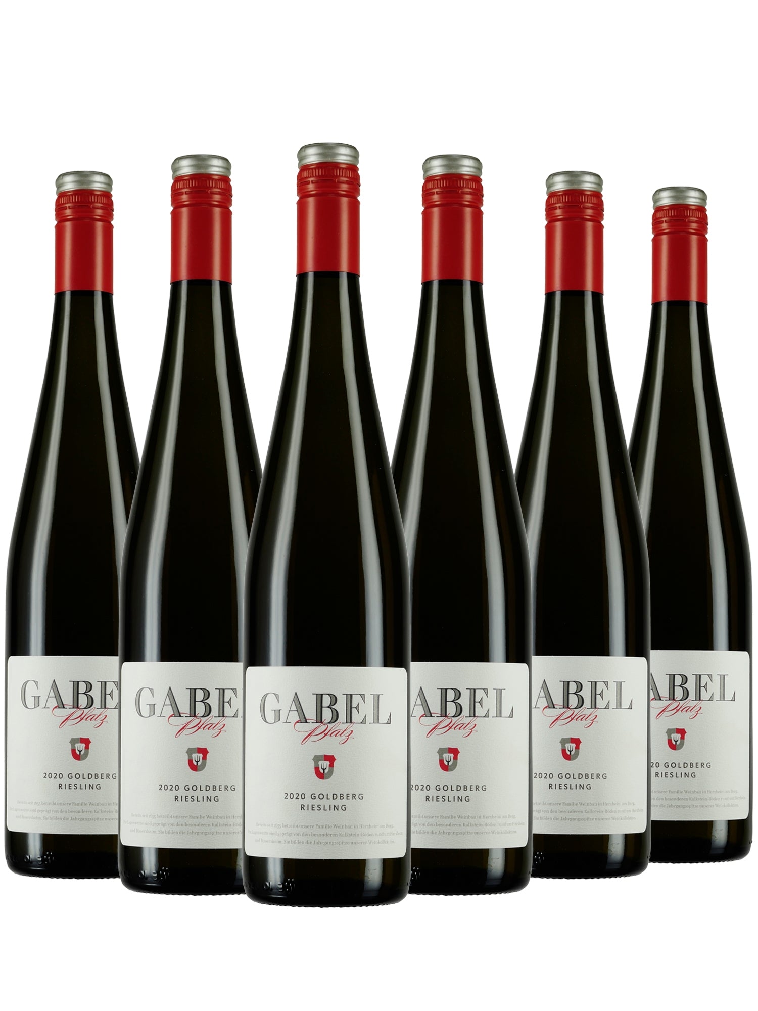 6 Flaschen Riesling -Goldberg - Gabel 