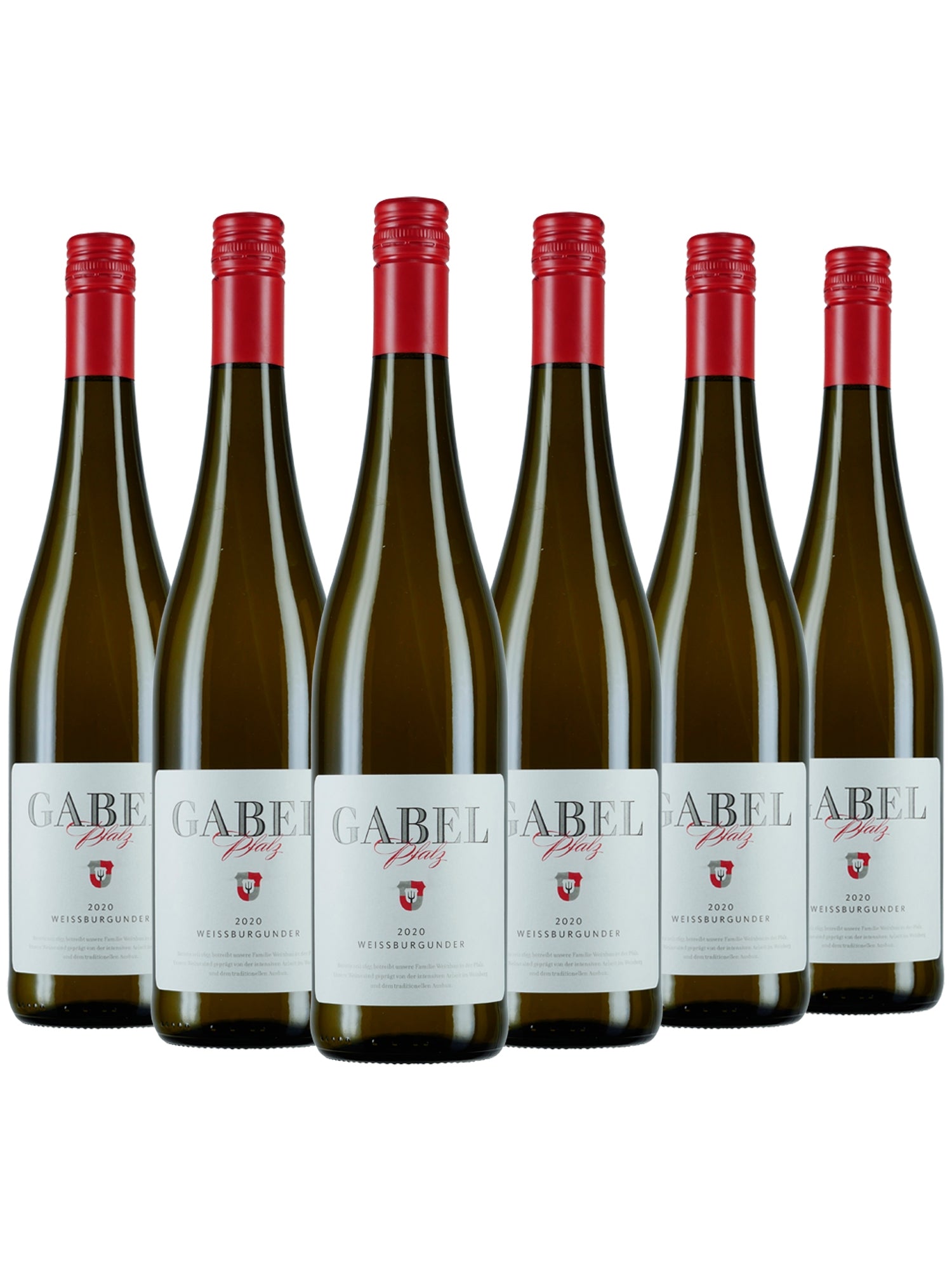 6 Flaschen Gabel Weißburgunder trocken