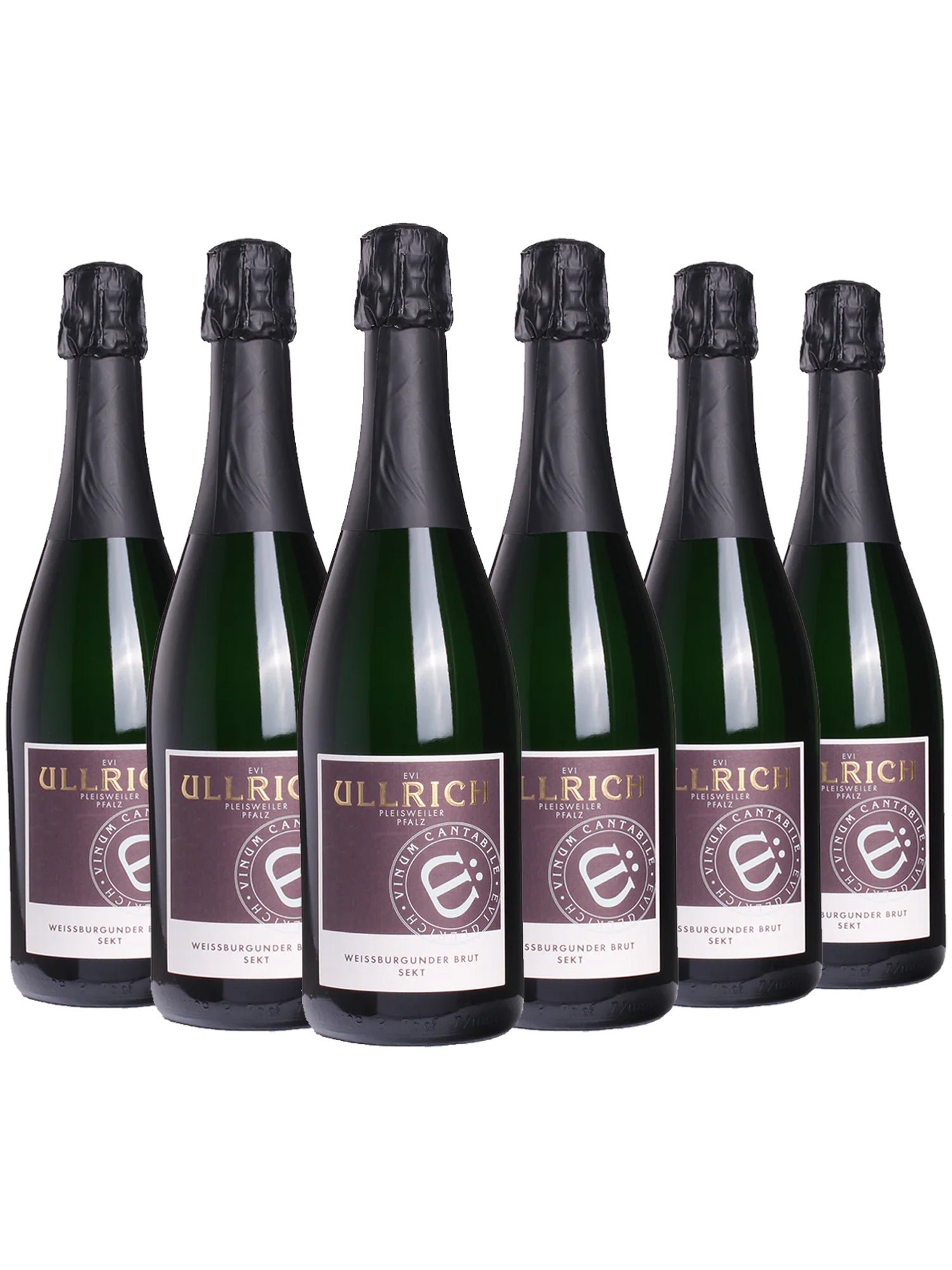 6 Flaschen Ullrich Weißburgunder Sekt brut