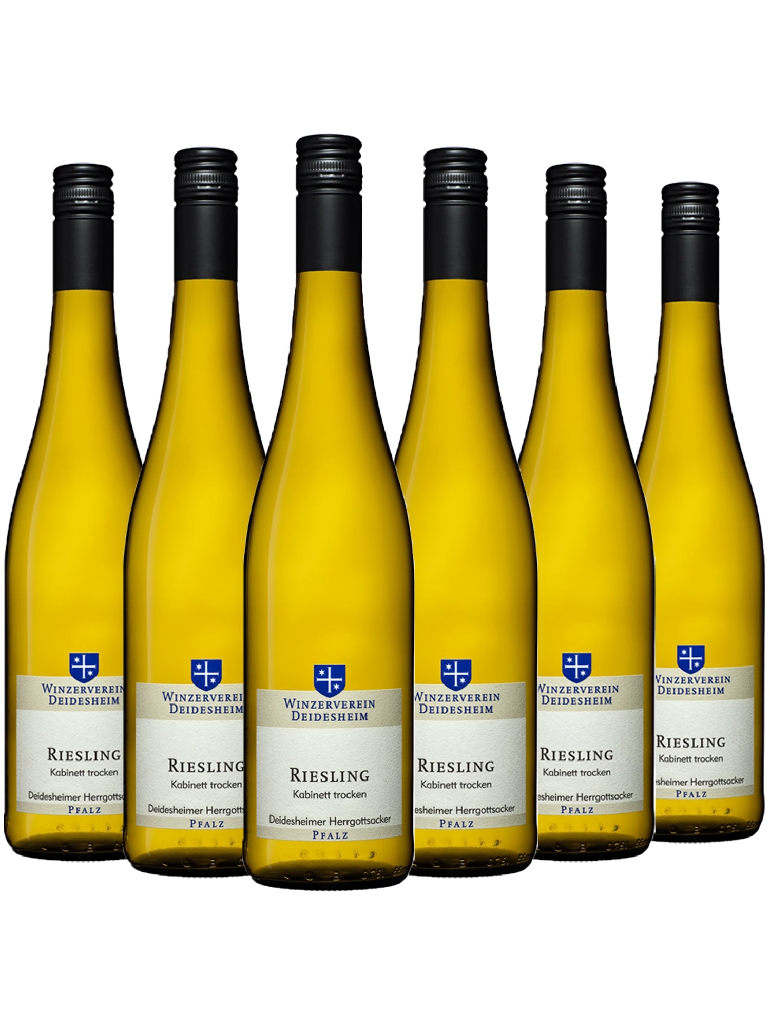 6 Flaschen Winzerverein Deidesheim Herrgottsacker Riesling Kabinett trocken
