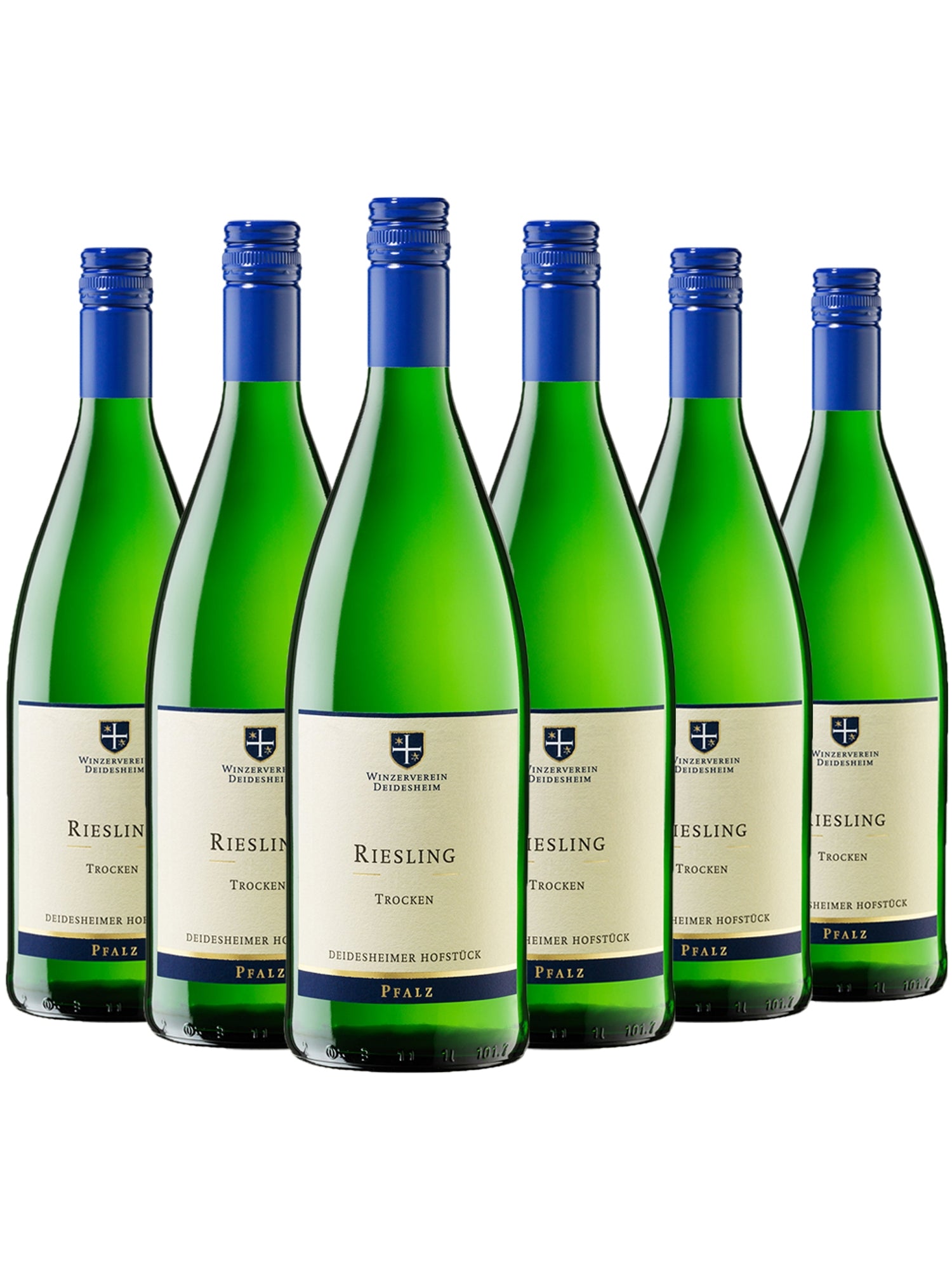 6 Flaschen Winzerverein Deidesheim Deidesheimer Hofstück Riesling trocken