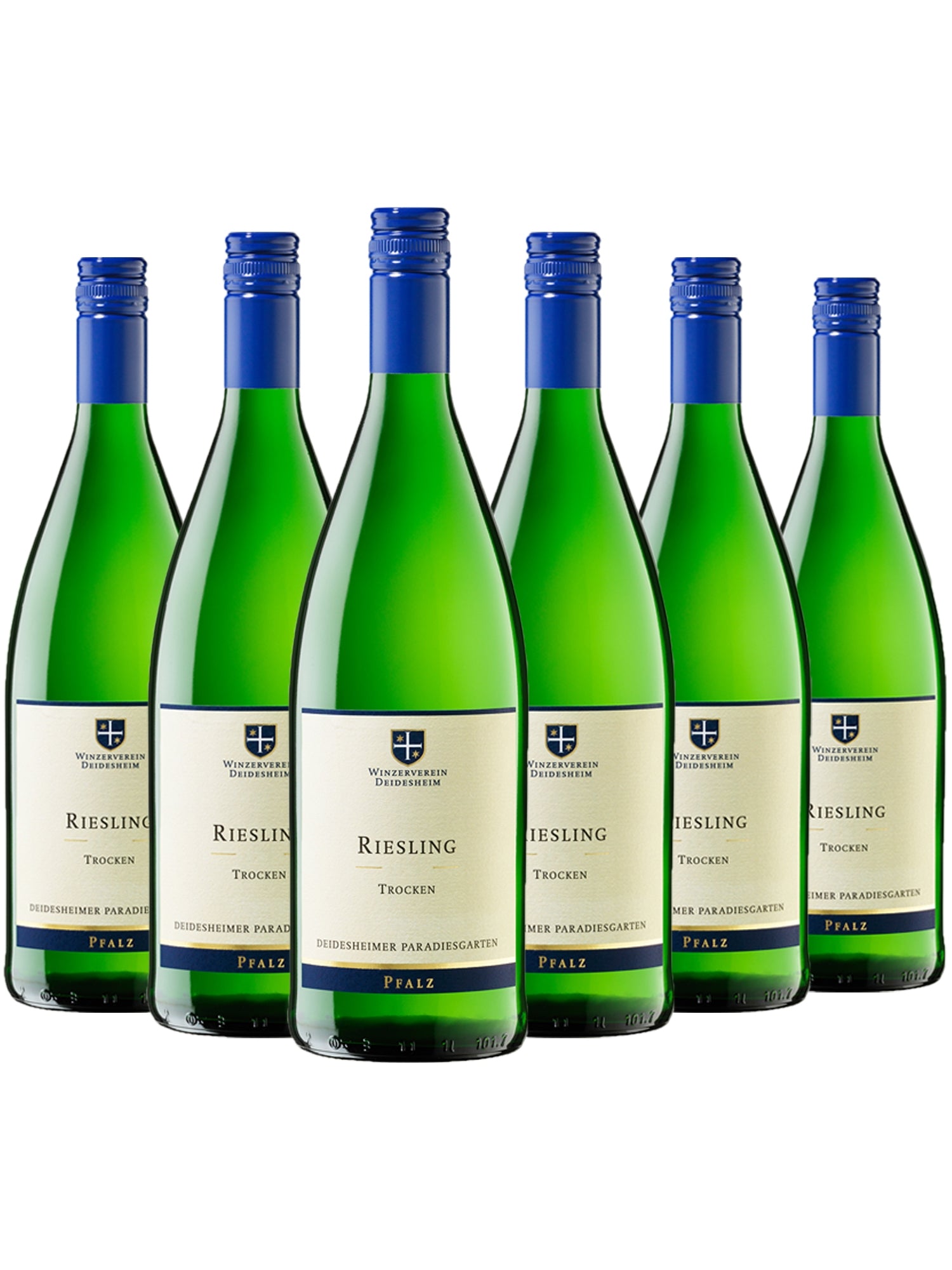 6 Flaschen Winzerverein Deidesheim Deidesheimer Paradiesgarten Riesling trocken