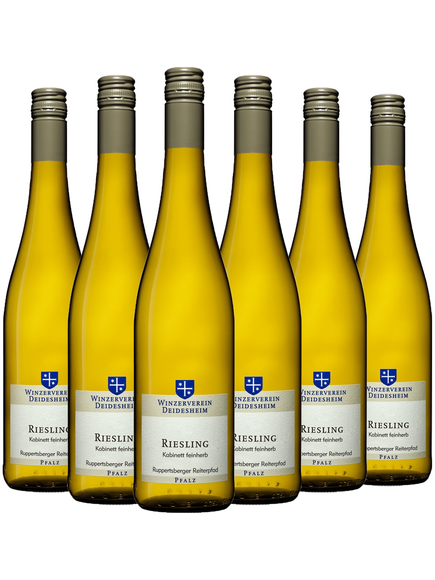 6 Flaschen Winzerverein Deidesheim Ruppertsberger Reiterpfad Riesling Kabinett feinherb