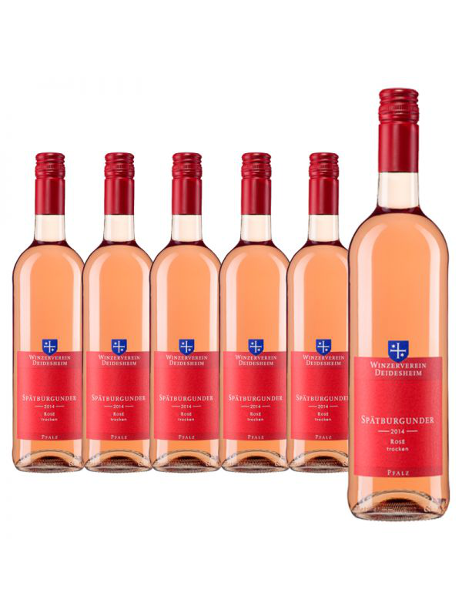 6 Flaschen Winzerverein Deidesheim Spätburgunder Rosé trocken