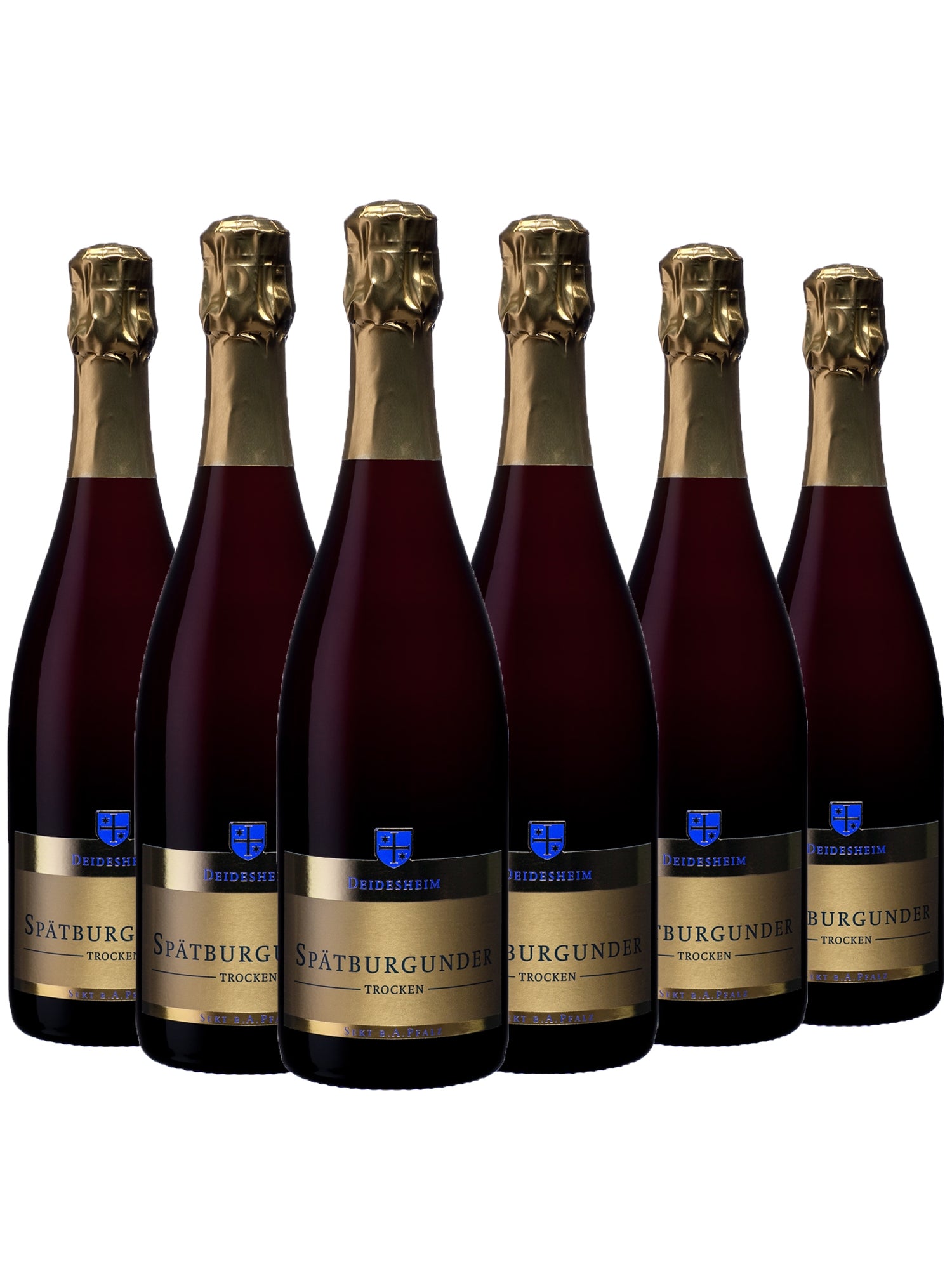 6 Flaschen Spätburgunder Rotsekt trocken