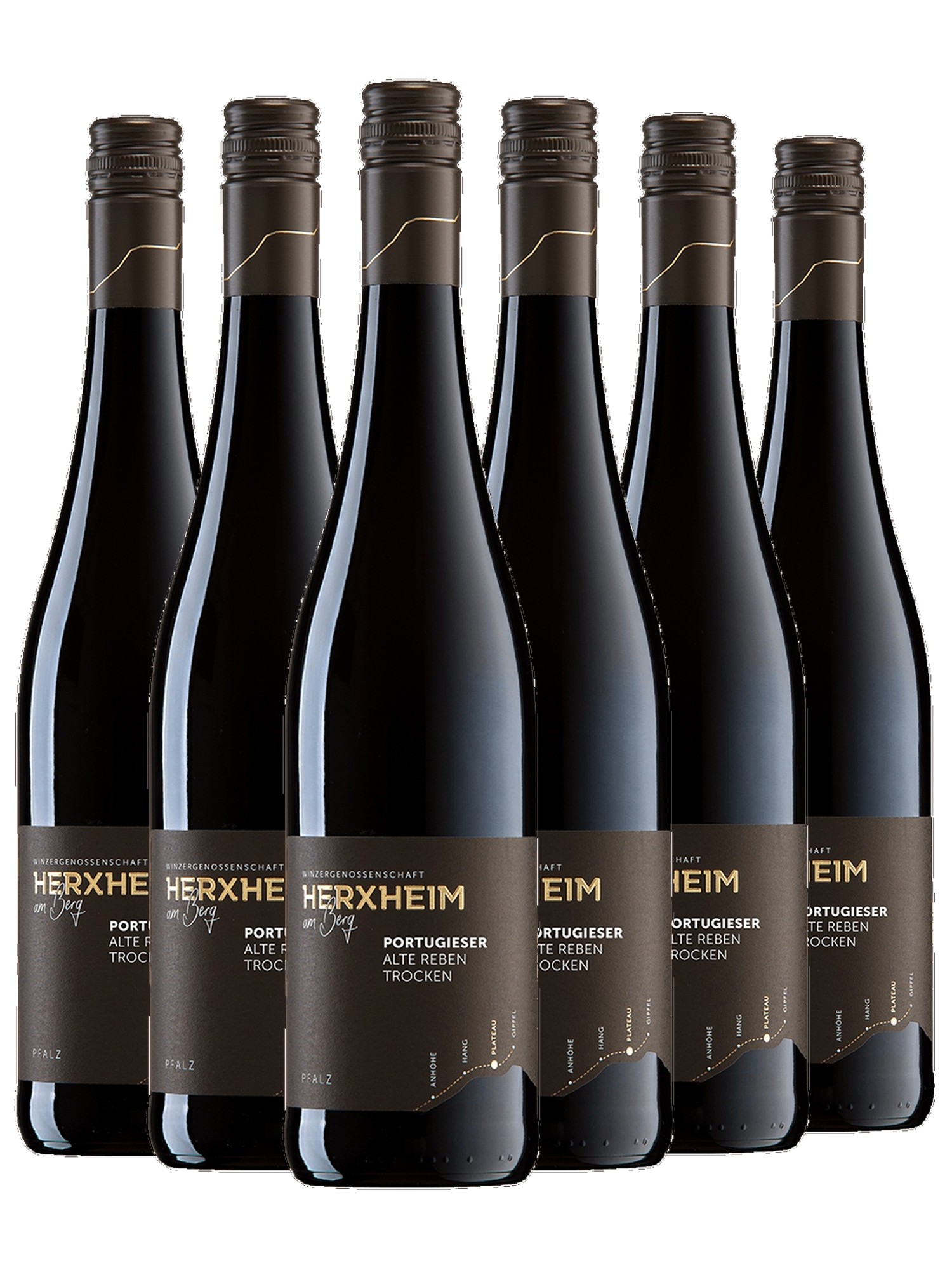 am Rotwein Wein Winzergenossenschaft Herxheim Portugieser Berg | Pfalz trocken Online Reben Alten