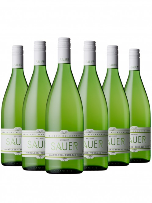 6 Flachen Müller-Thurgau Trocken - Sauer - Gutswein