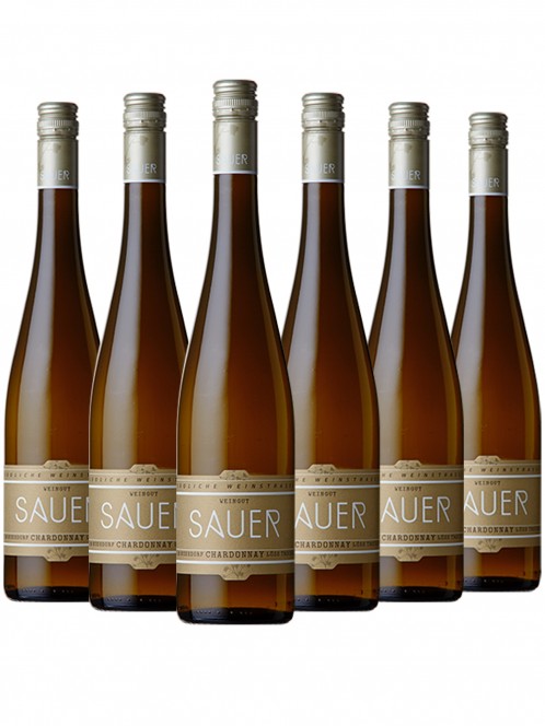 6 Flachen Nussdorf Chardonnay Löß Trocken - Sauer