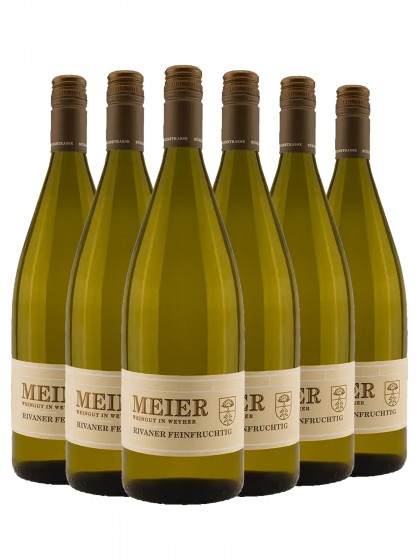 6 Flaschen Rivaner Q.b.A. feinfruchtig - Meier