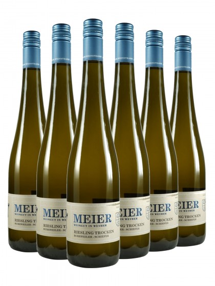 6 Flaschen Riesling trocken Schieffer - Meier (ex. Val. Ziegler)