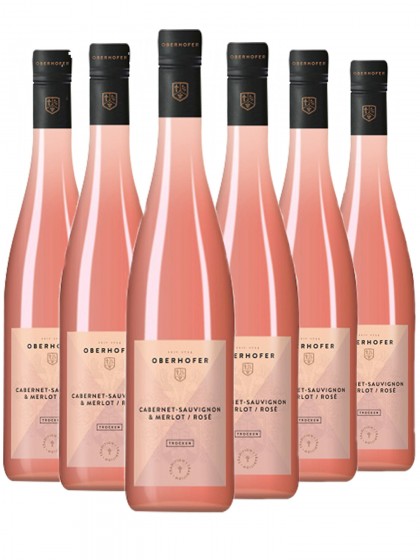 6 Flaschen Cabernet Sauvignon & Merlot rosé trocken - Oberhofer