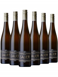 6 Flachen Böchinger Rosenkranz Sauvignon Blanc Holzfass Trocken - Sauer - Lagenwein